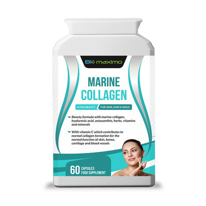 Biomaximo Ultra Marine Collagen - Skin, Hair & Nails Formula With Vitamin C & Hyaluronic Acid