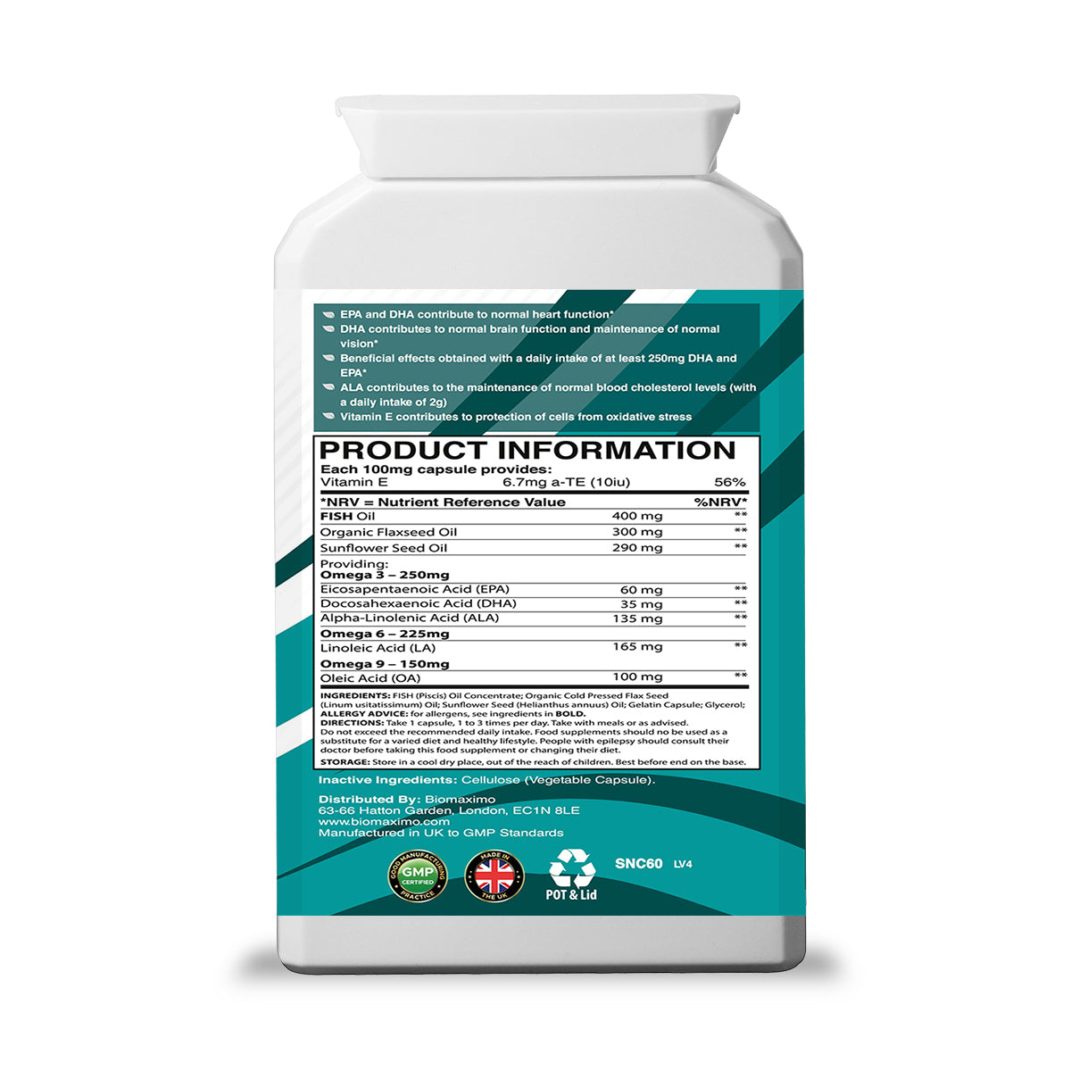 Omega 3-6-9 Oils supplement
