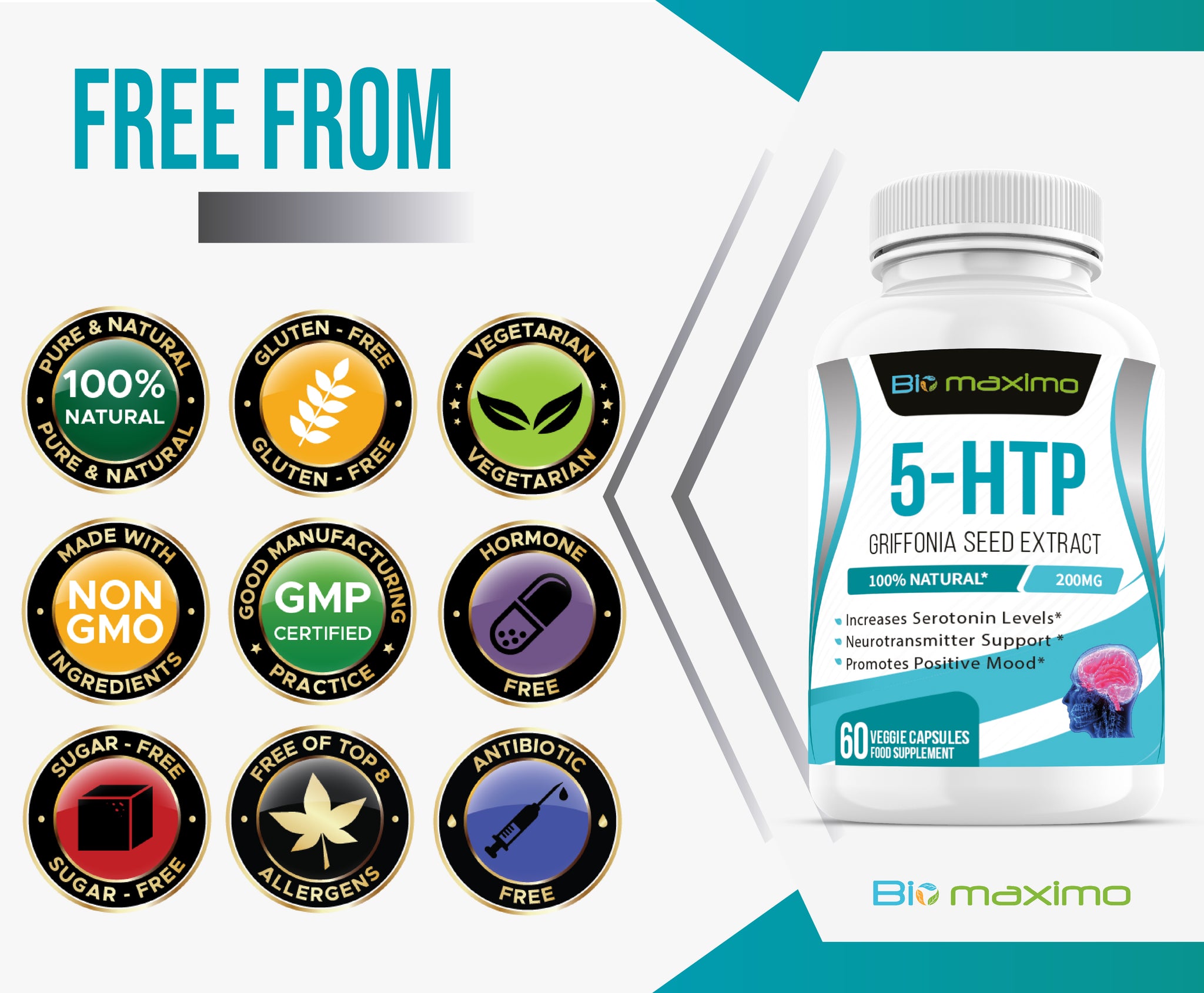 Biomaximo 5-HTP  from Griffonia Seed Extract