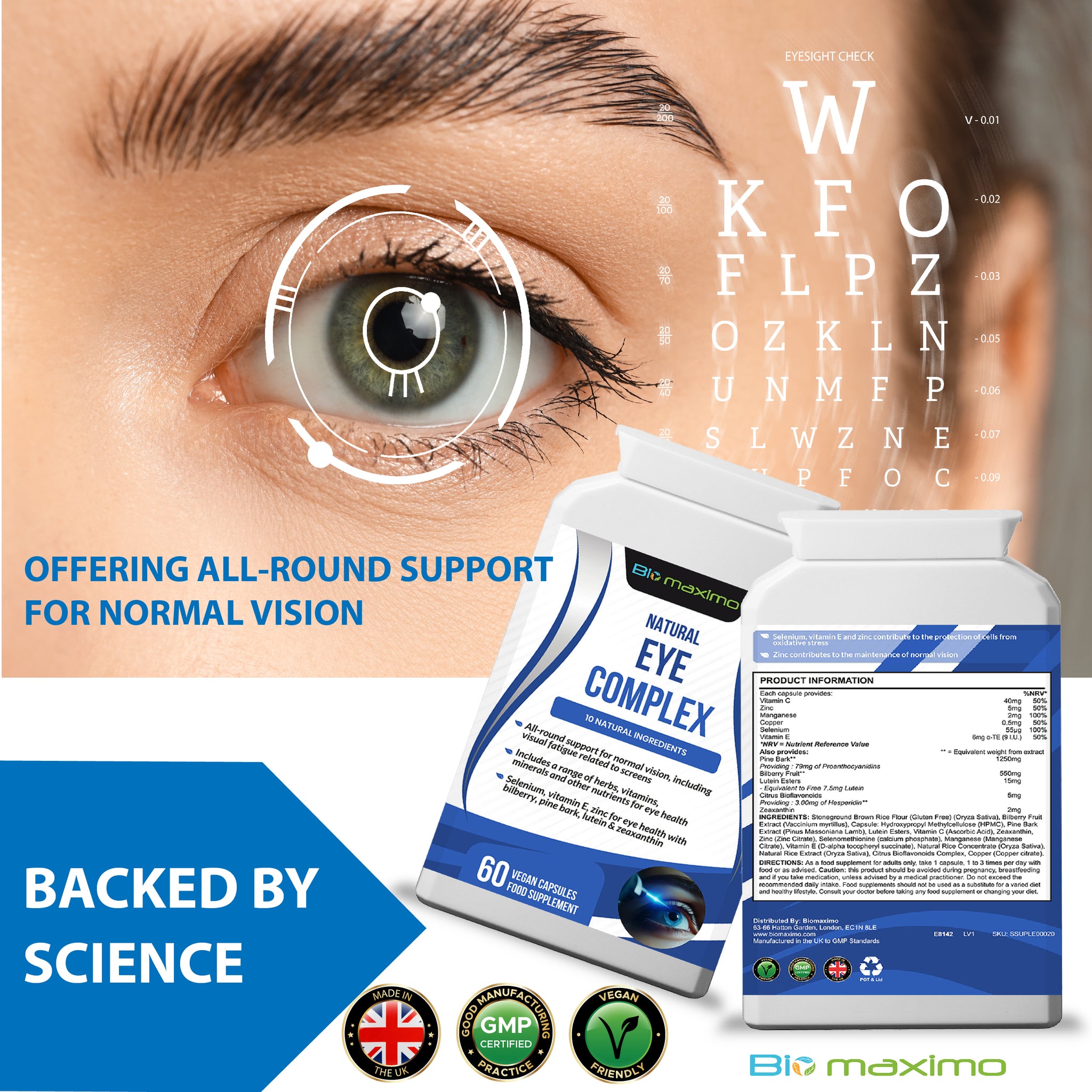 supplements made with the best foods good for the eyes