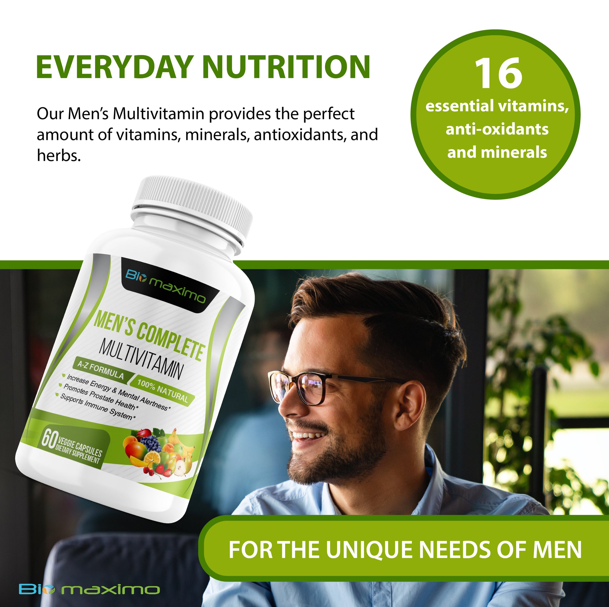 Biomaximo Men's A-Z Complete Multivitamin