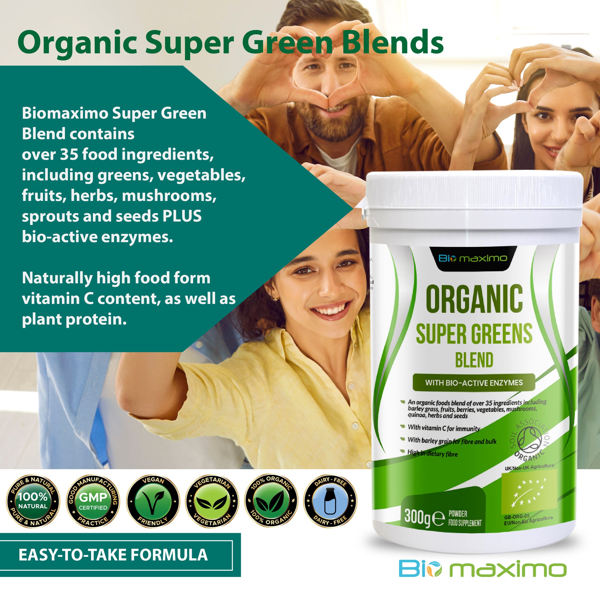 Biomaximo Organic Super Greens Blend