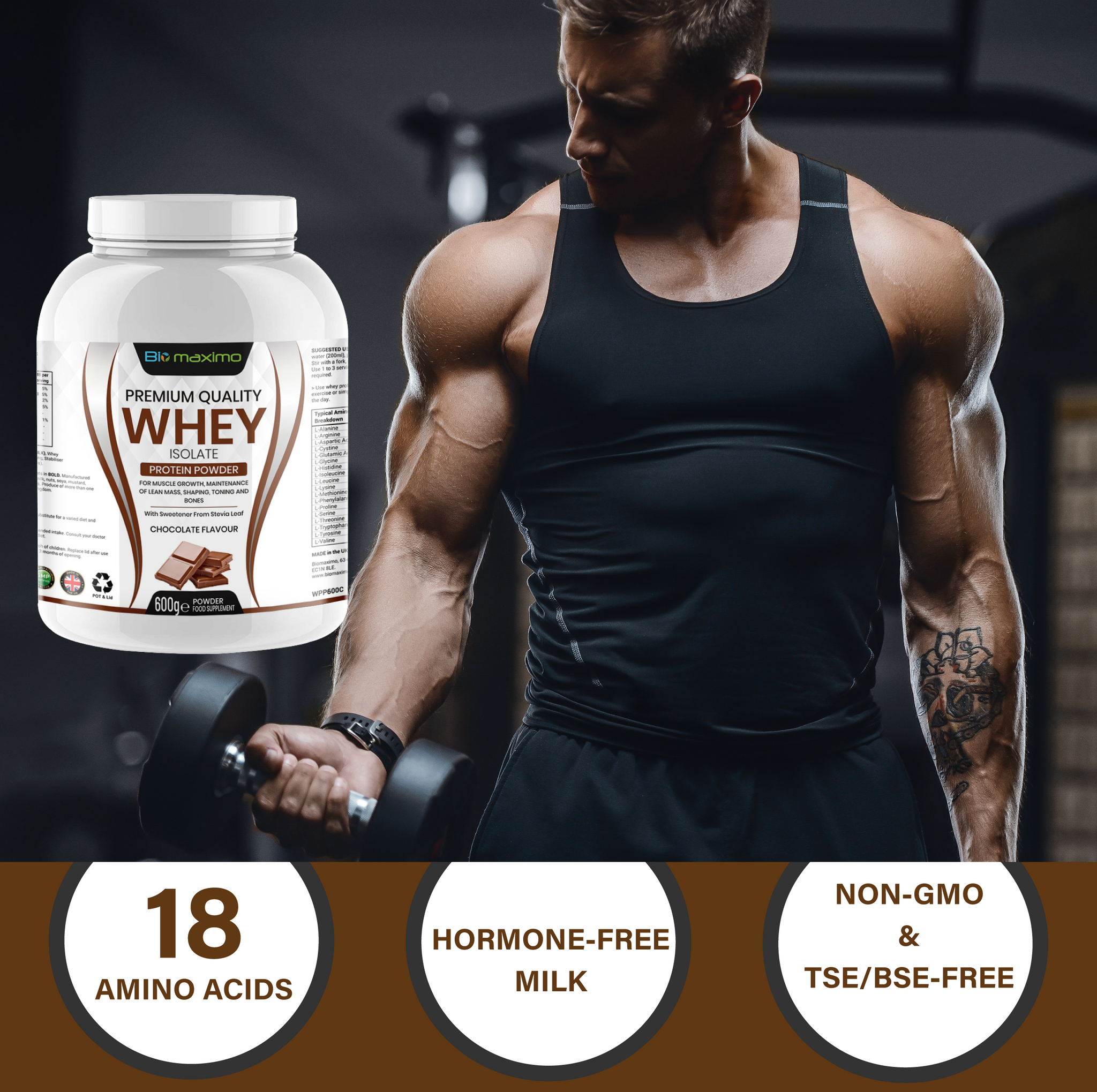 Biomaximo Whey Isolate Protein Powder - Premium Quality