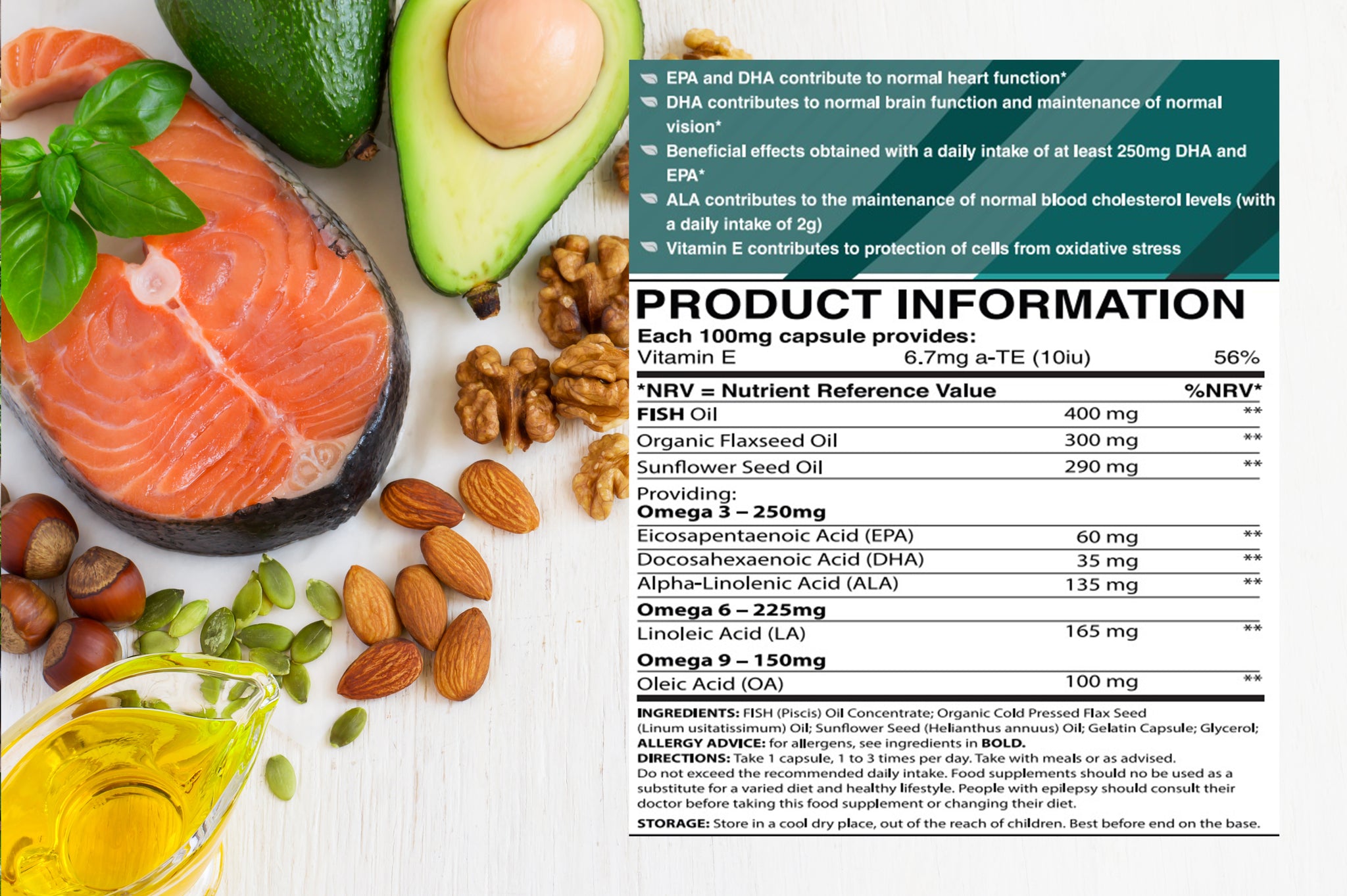 Omega oils and essential fatty acids