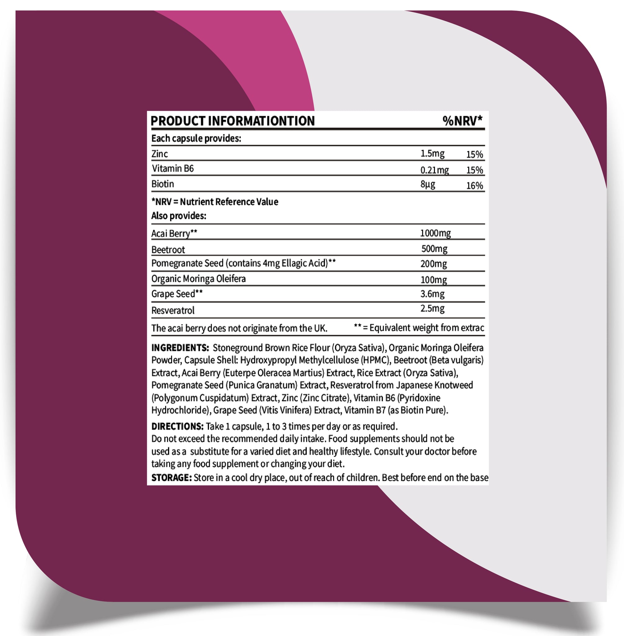 immune system fighting virus supplement facts
