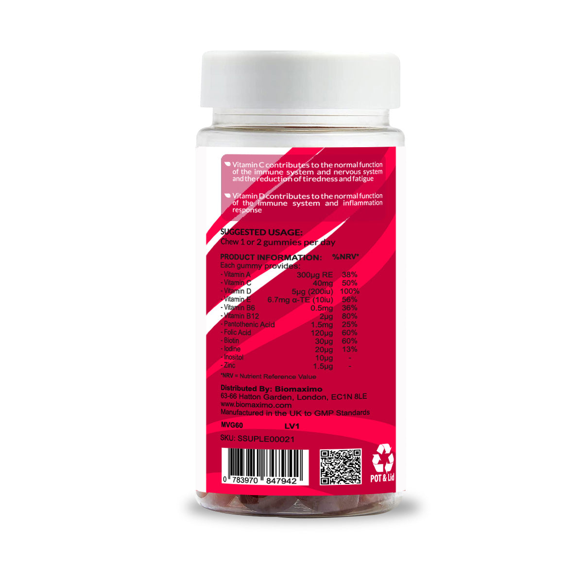 multivitamin gummies supplement for women and men