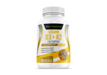 Biomaximo Vitamin D3 & K2 Today for a Strong Mind & Body
