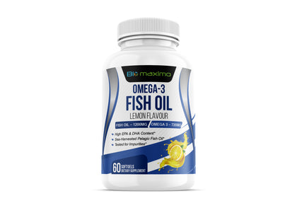 Biomaximo Premium Omega-3 1200 MG Fish Oil (60 Capsules)