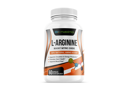 Biomaximo Natural L-Arginine 60 Capsules