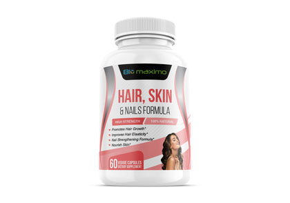 Biomaximo Hair Skin & Nails Natural Formula 60 Veggie Capsules