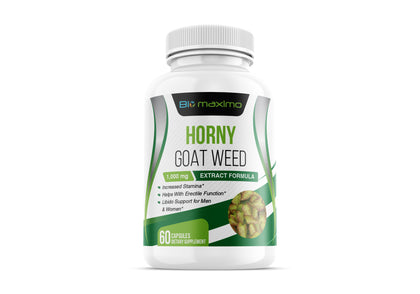 Biomaximo Horny Goat Weed Extract Formula with Maca Root Powder & Mucuna Pruriens Extract - Aphrodisiac Libido Sexual