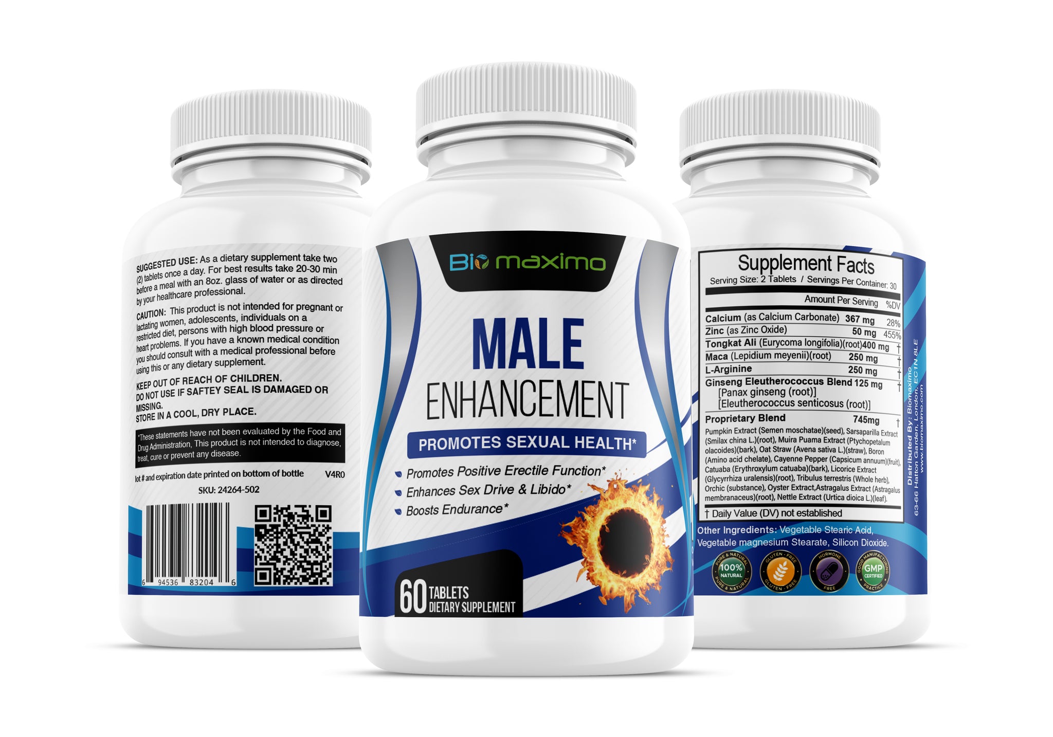 Biomaximo Male Enhancement with Tongkat Ali - Sexual Health Formula