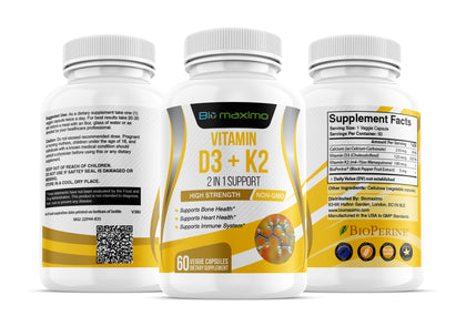 Biomaximo vitamin d3 + k2  supplements