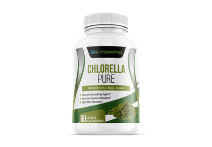 chlorella powder in chlorella tablets for the immune boost