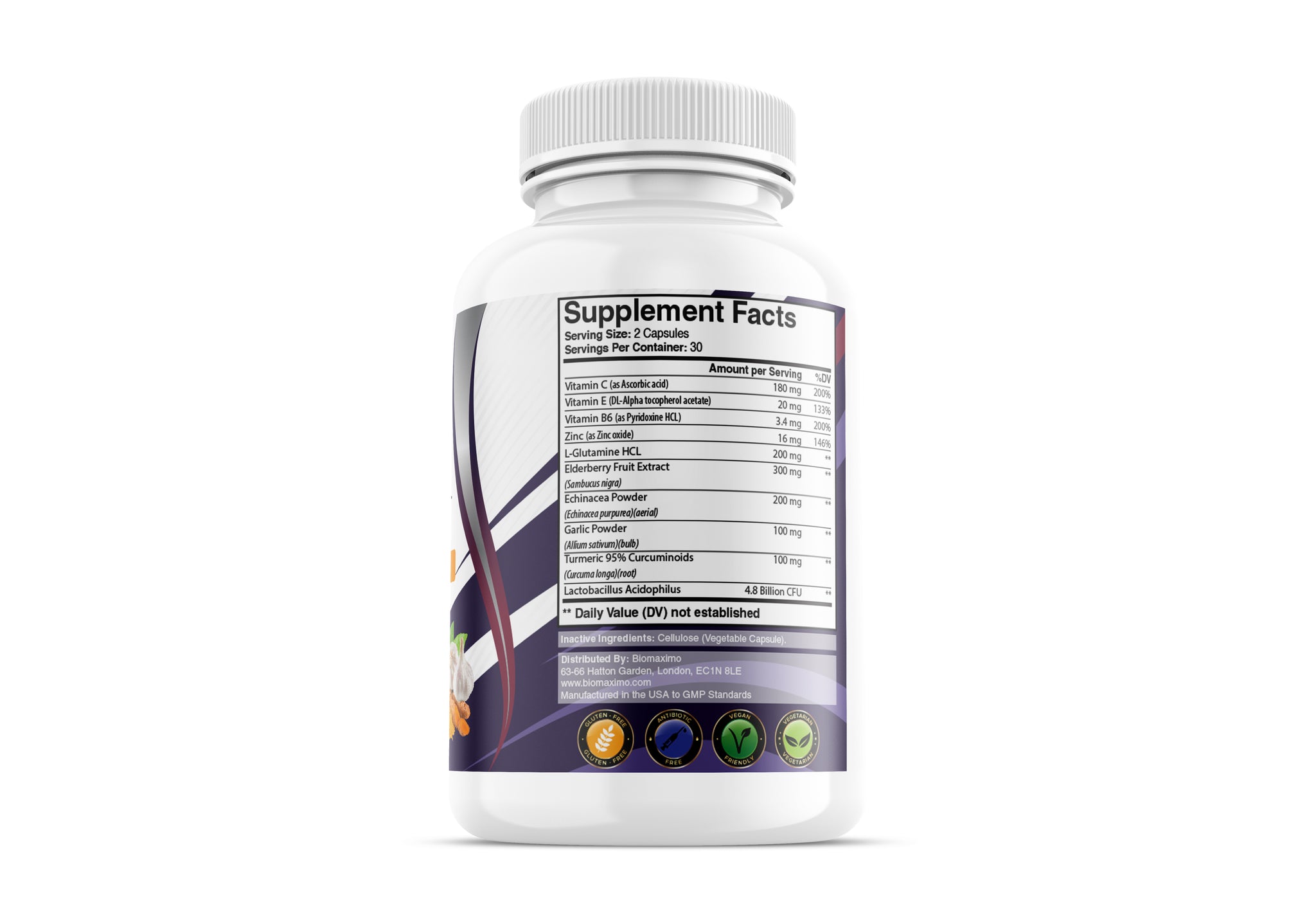 Biomaximo Emergency Immune Support With Elderberry & Vitamin C