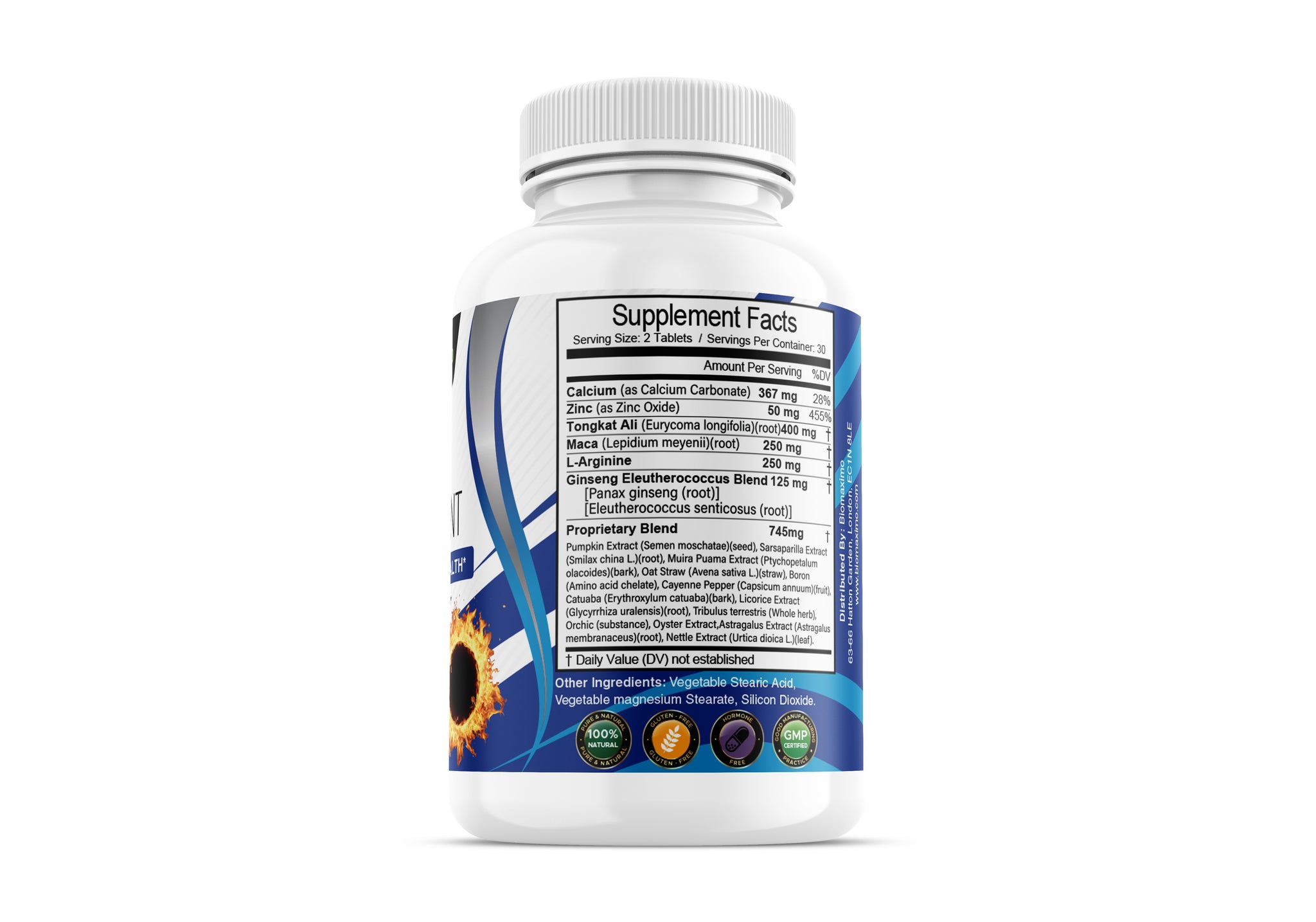 Biomaximo Male Enhancement with Tongkat Ali - Sexual Health Formula