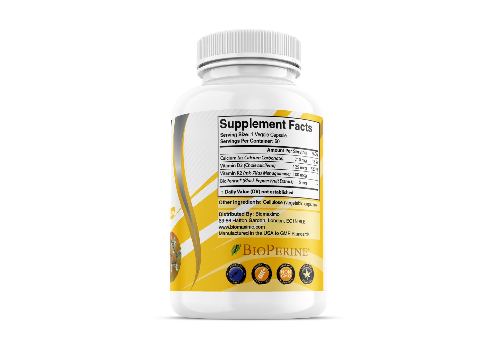 Biomaximo's All-in-One Vitamin D3 & K2 Combo