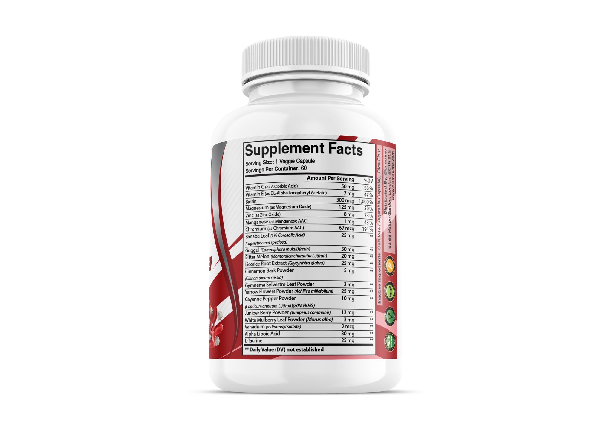 Biomaximo Blood Sugar Ultra Non GMO Support Supplement
