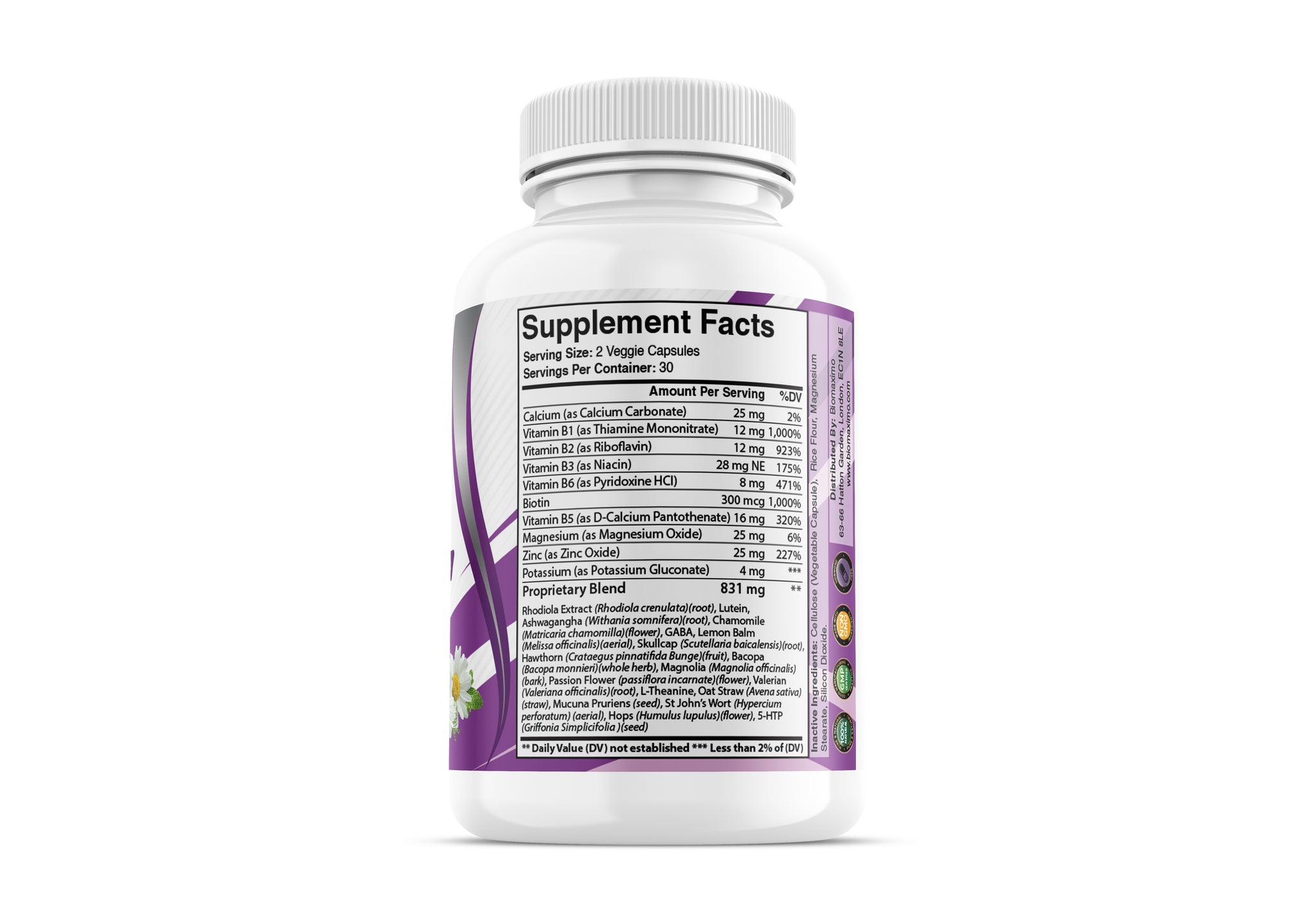 Biomaximo Cool Mood Anti-Anxiety Formula for Cognitive Health and Stress Relief