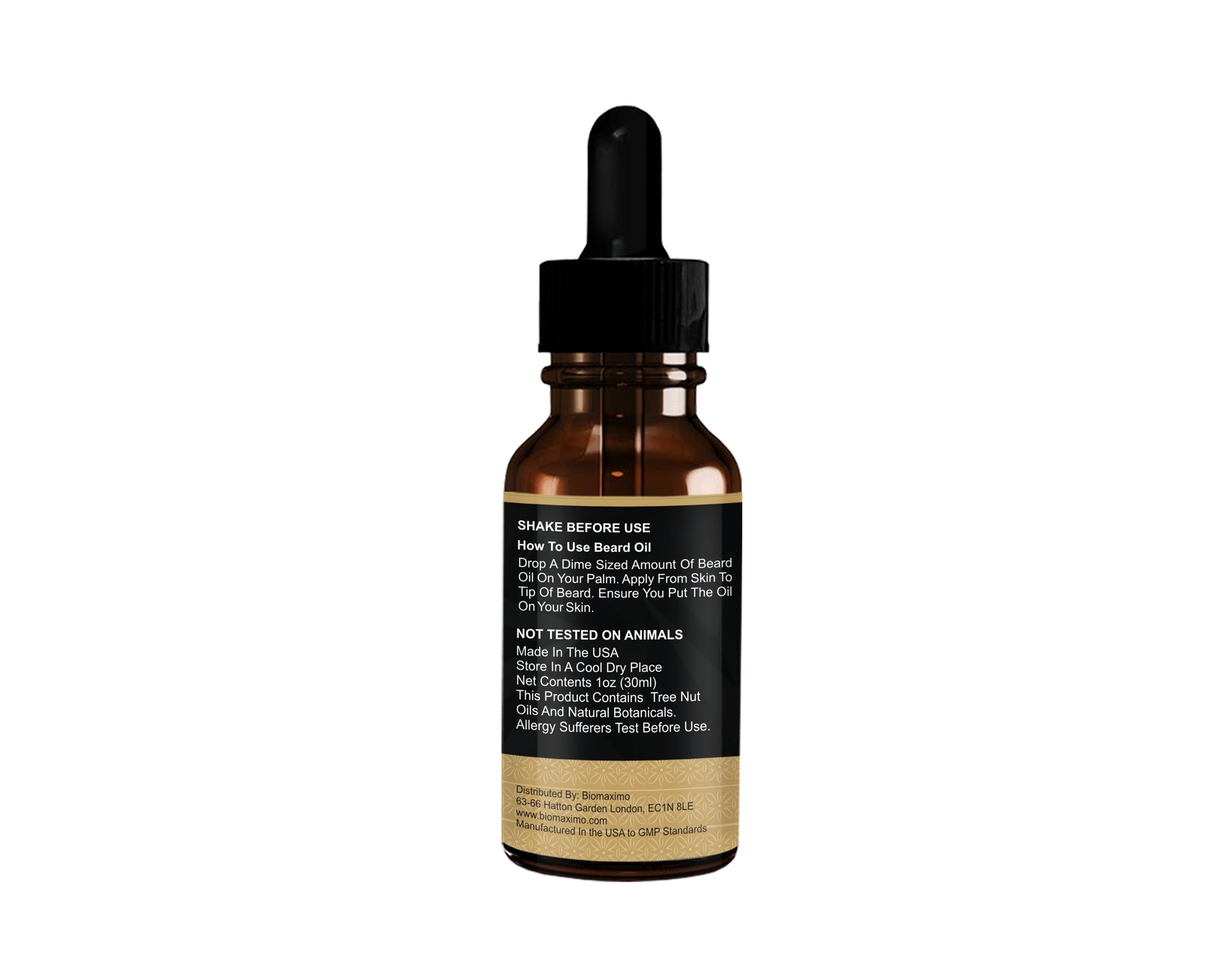 Biomaximo Natural Argan & Jojoba Beard Oil - Softens, Smooths & Strengthens Beard Growth