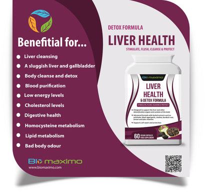 Biomaximo whole food supplement made with foods that help fatty liver