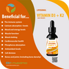 High Strength Vegan + Vegetarian Liposomal Vitamin D3 + K2 Liquid - Concentrated Formula