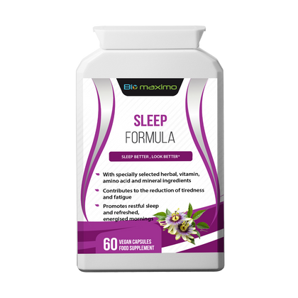 Biomaximo Sleep Formula com Melatonina, L-Triptofano, Camomila e Valeriana