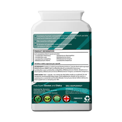 Biomaximo 20 Billion CFU Live Biotic With 20 Billion Friendly Bacteria Per Capsule