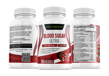 Suplemento de suporte Biomaximo Blood Sugar Ultra Non GMO