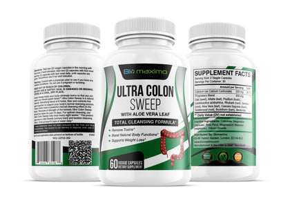 Biomaximo Ultra Colon Sweep - Fórmula de limpieza total de colon para bajar de peso